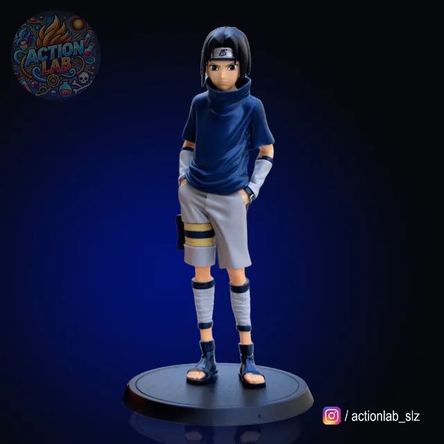 Action Figure Sasuke Uchiha Clássico - Colecionável - 26 cm - Naruto - Foto 6