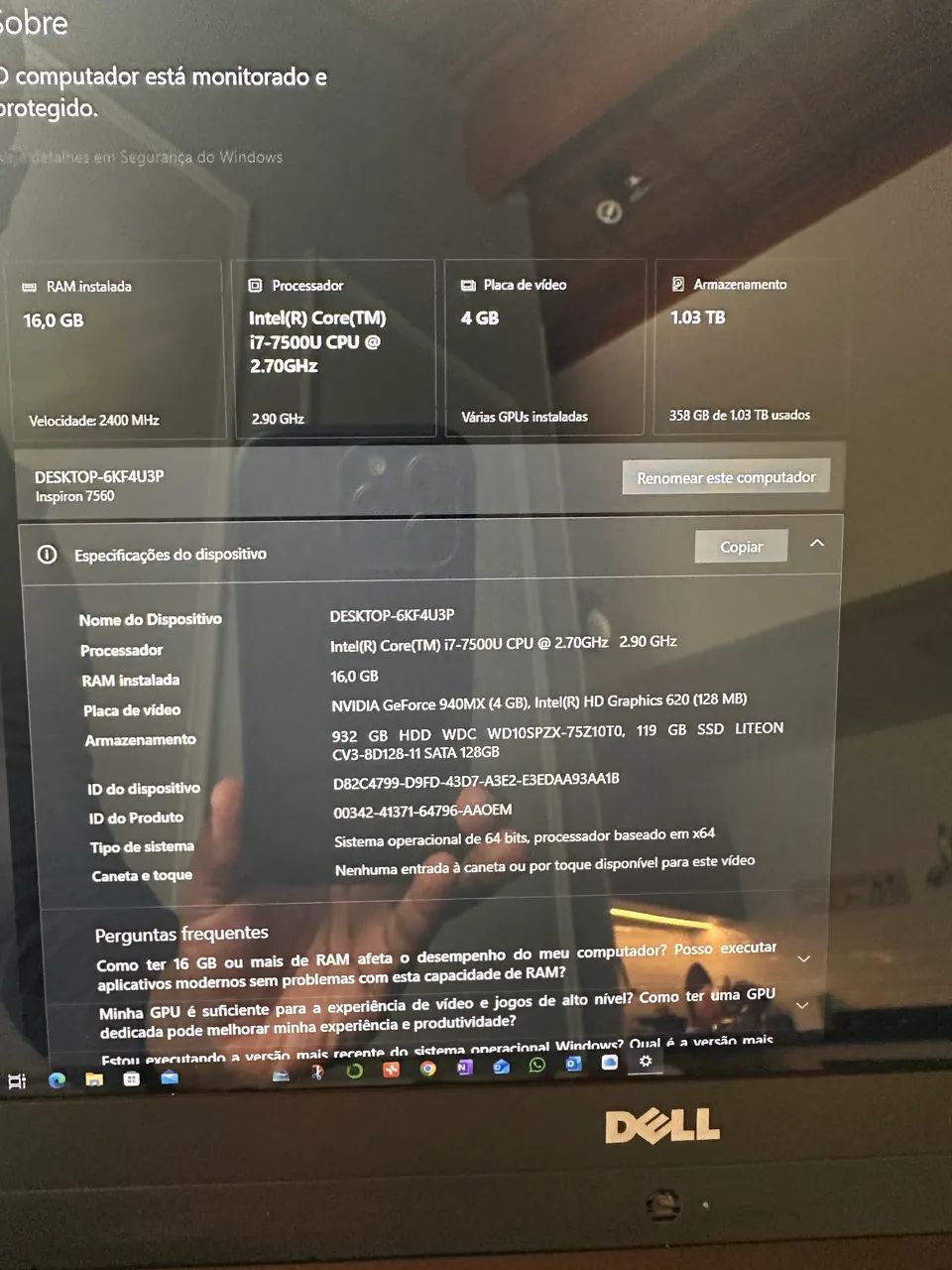 Notebook Dell Inspiron 7560 - Foto 2