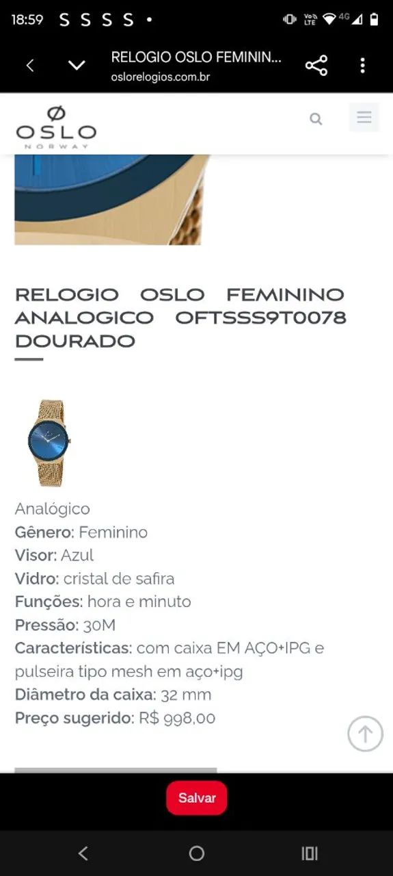 Relógio Oslo 