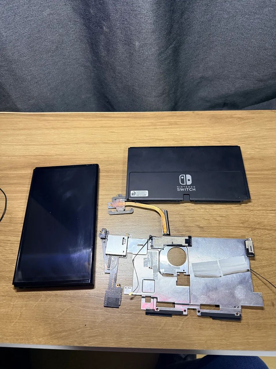 Tela completa Switch OLED com carcaça e bateria - Foto 2