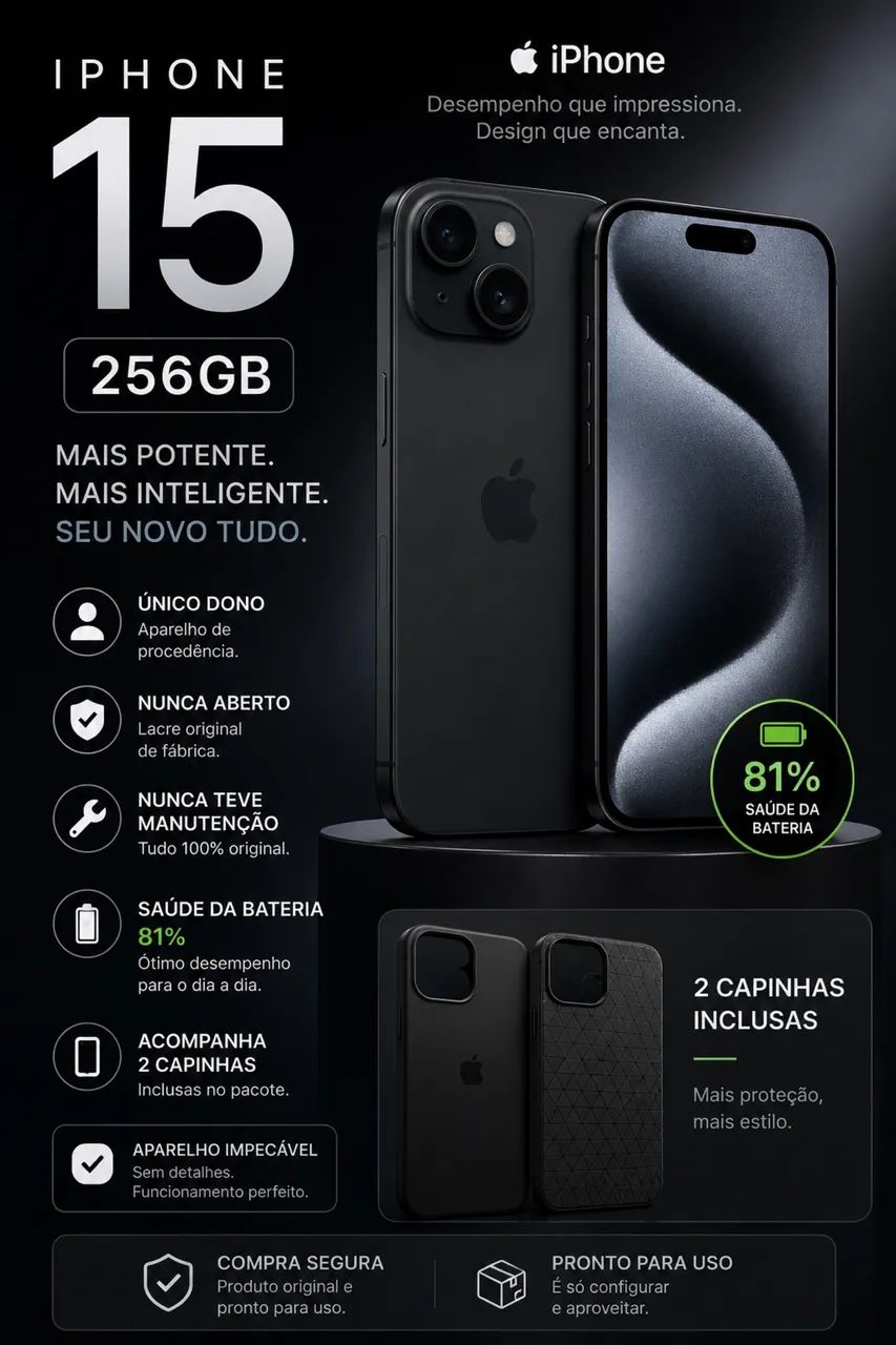 iPhone 15, 256GB