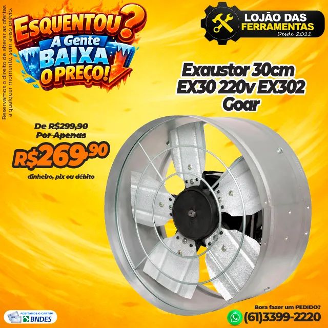 Exaustor EX30 220v EX302 Goar