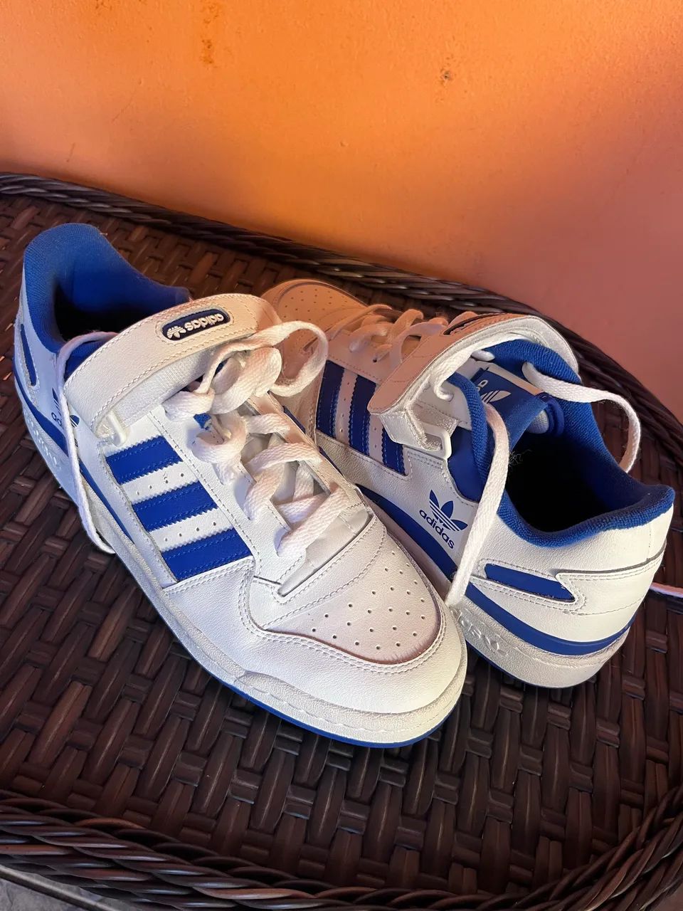 Adidas Fórum Low White Blue Original semi-usado - Foto 2