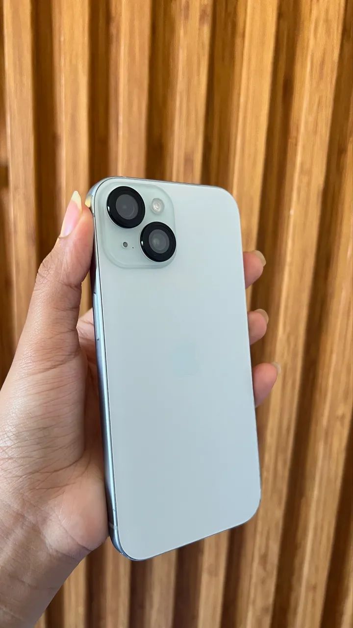 iphone 15 branco azulado 256g - Foto 3