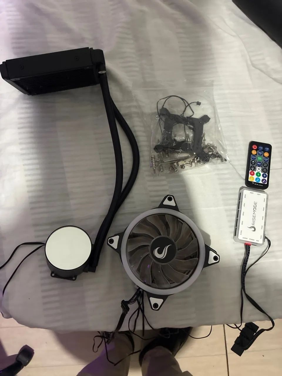 Kit fans, water cooler 120 e controladora Rise Mode