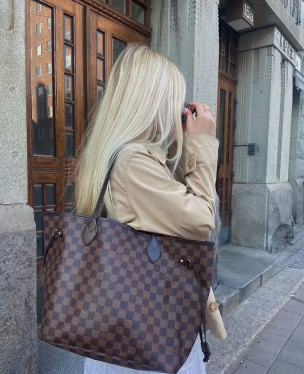 Bolsa Tote Neverfull LV  - Foto 5