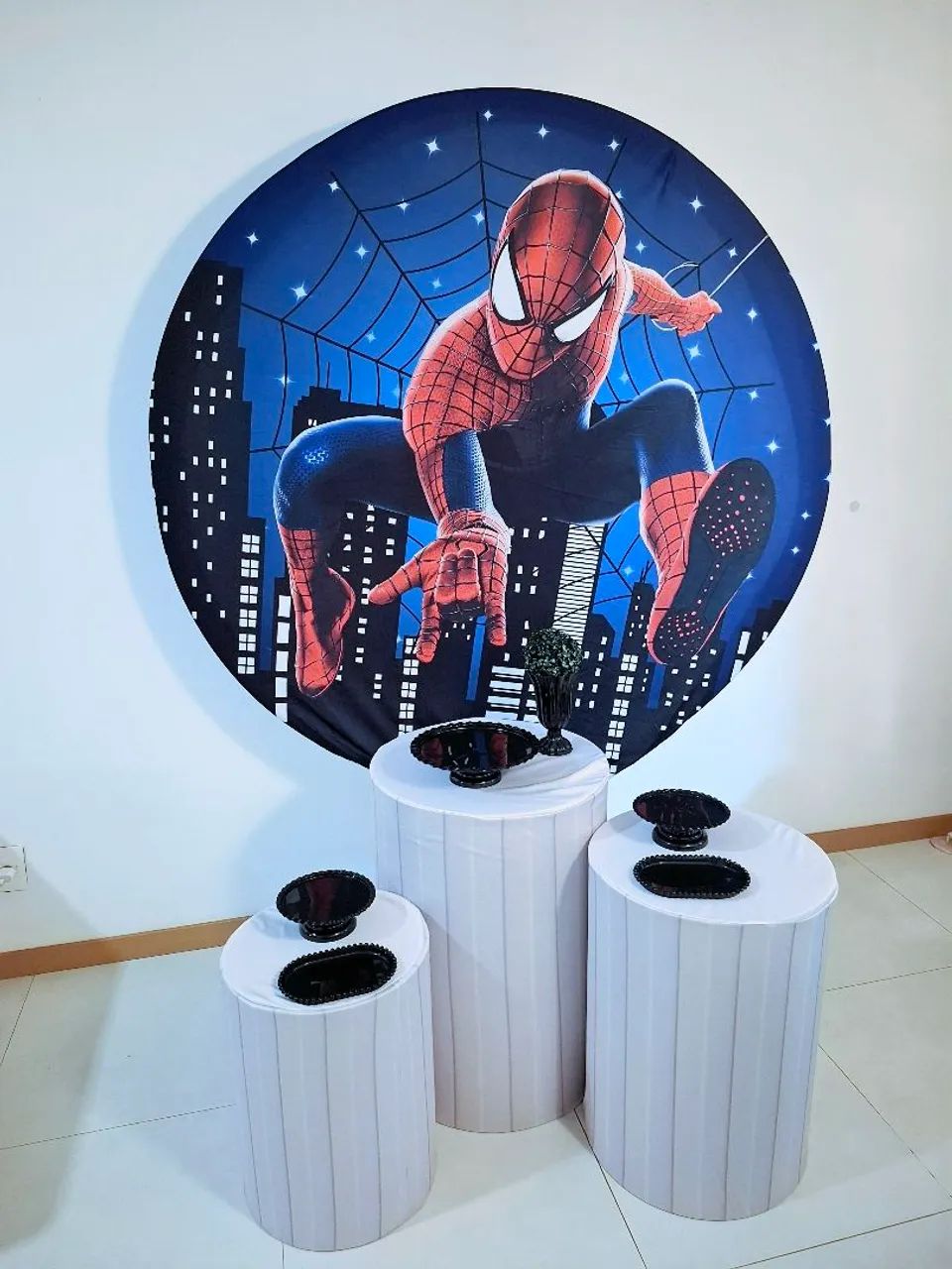 Homem aranha decoração pegue e monte