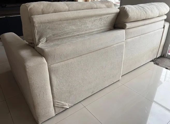 Sofá Retrátil -Encosto e Pernas- com aparelho de massagem no assento - Foto 2