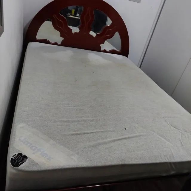 Cama Casal Madeira com Colchão - Foto 3