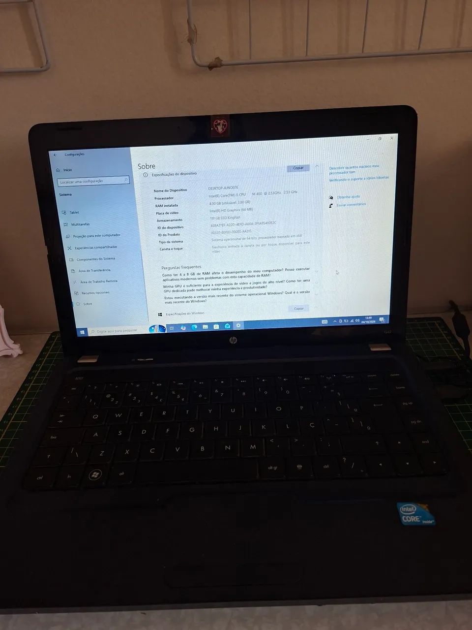 Notebook hp G42 Usado - Foto 5