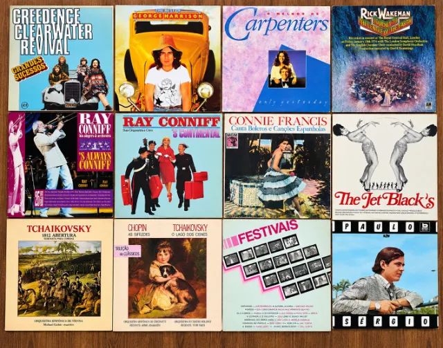 COMBO 13 DISCOS DE VINIL - LPs CLÁSSICOS E ANTIGOS