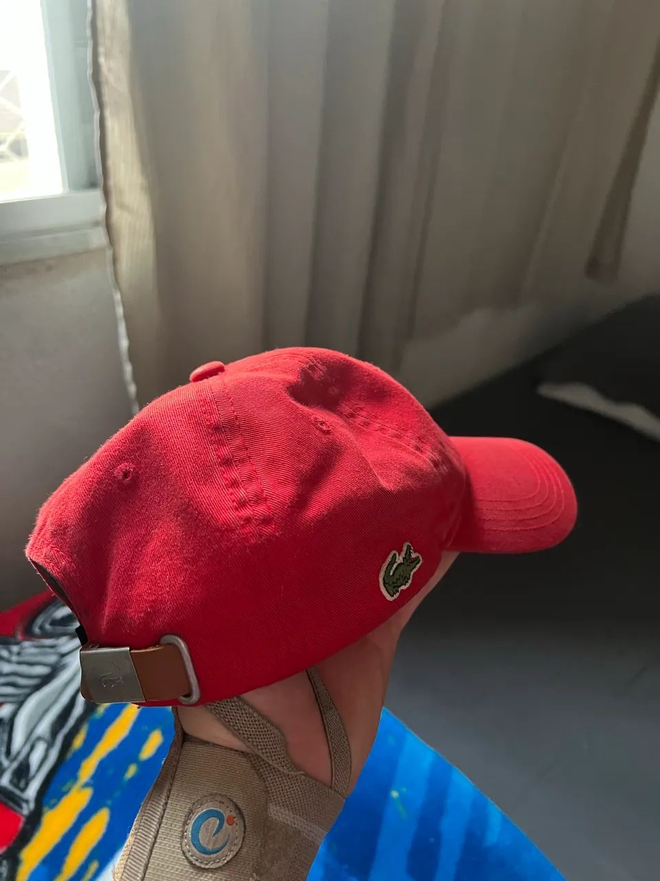 Boné Lacoste Gabardine (Vermelho) ORIGINAL