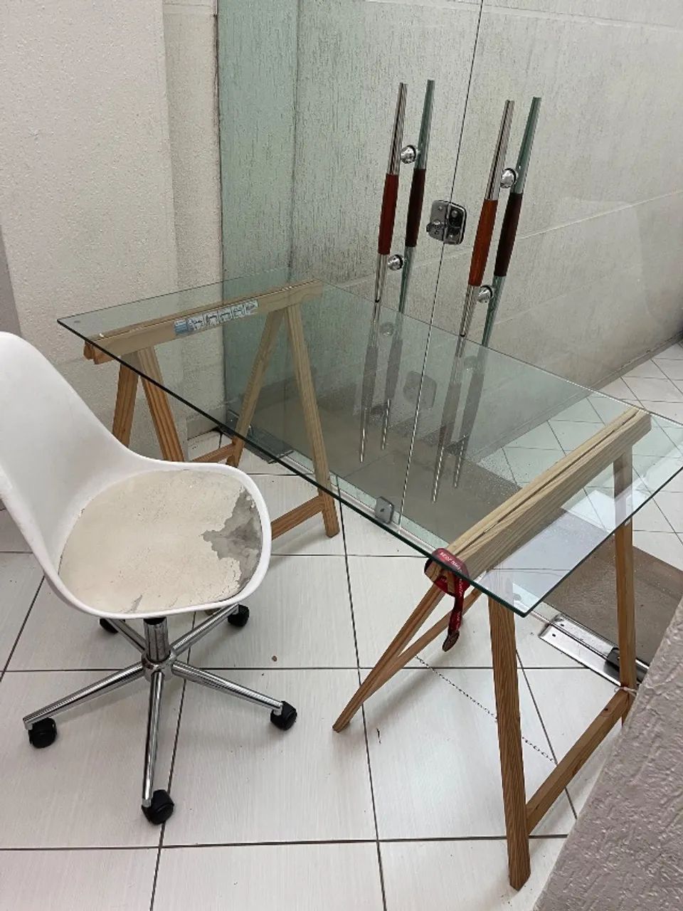 Mesa de vidro com  - Foto 3