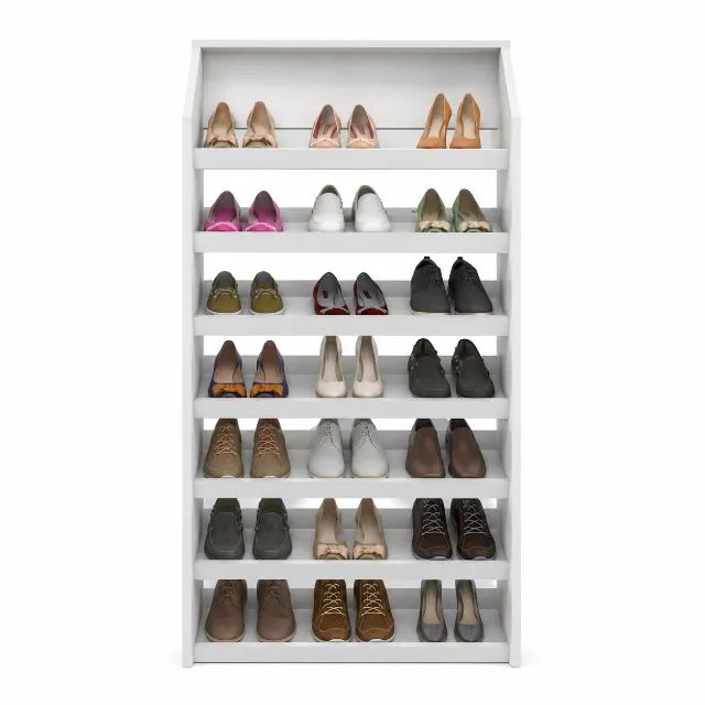 Sapateira Ravenna 7 prateleiras Branca 68cm Nova