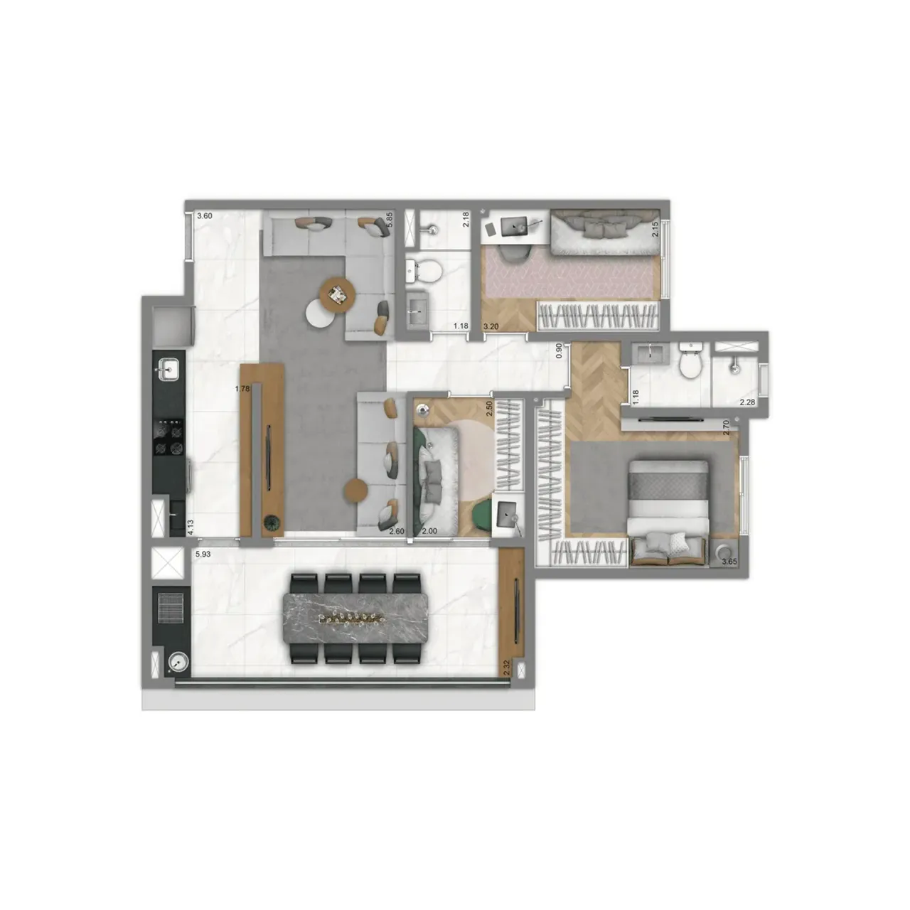 PLANTA 80m²