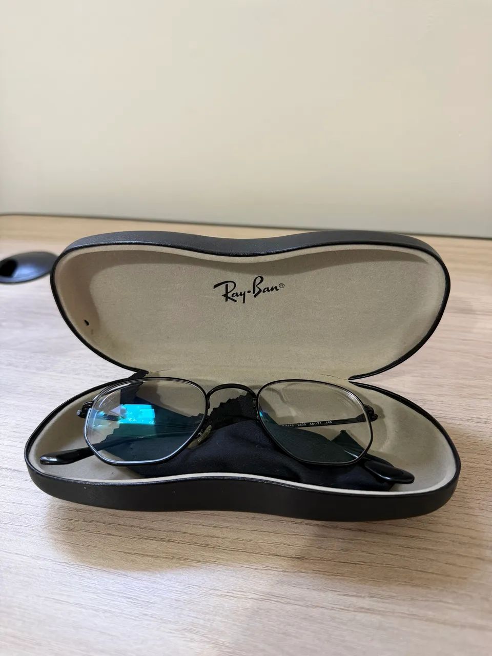 Armação Rayban Hexagonal Optics Preta