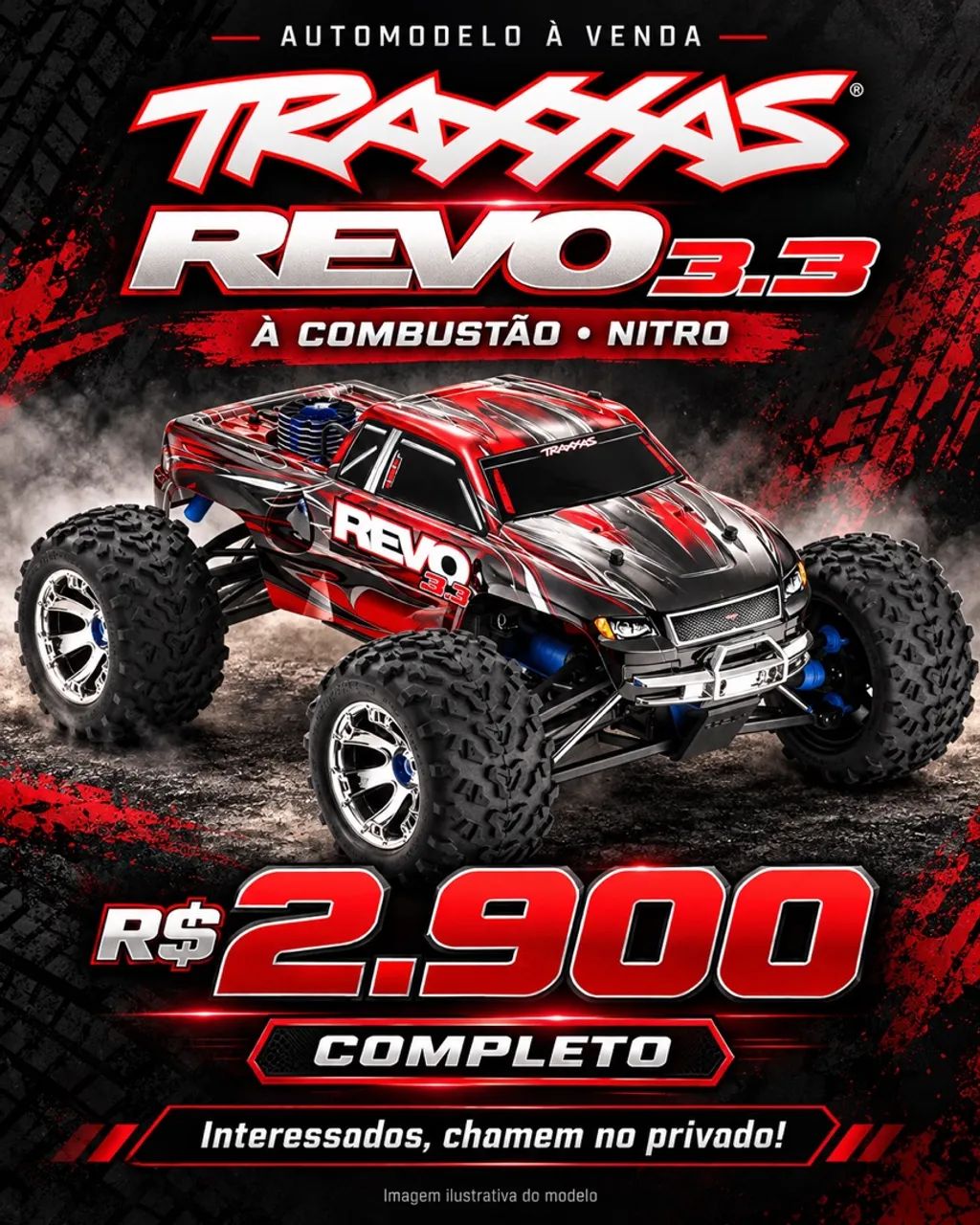 Automodelo TRAXXAS REVO 3.3
