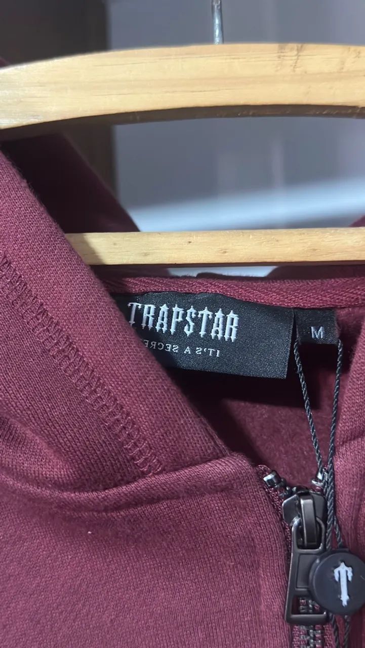 Conjunto Trapstar Moletom + Calça Vinho, M - Foto 4