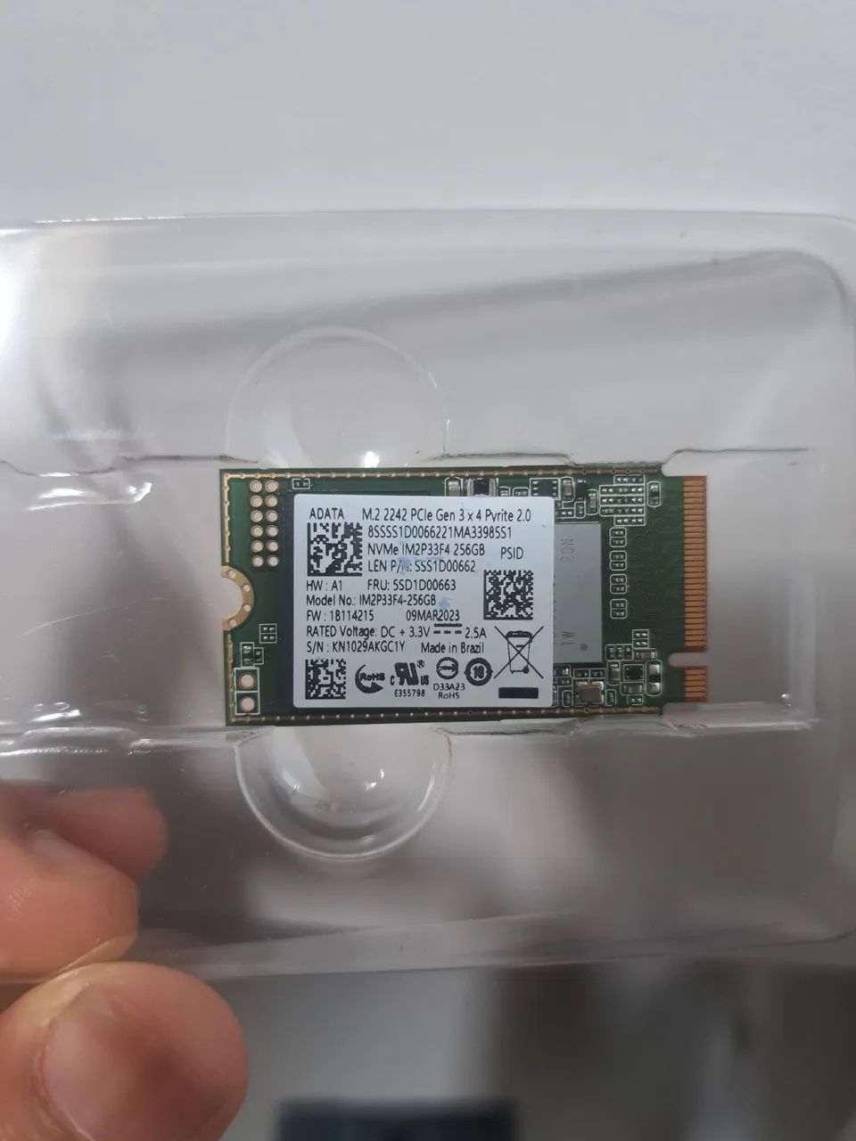 Mini SSD MVE.2 ADATA 256GB - Foto 2