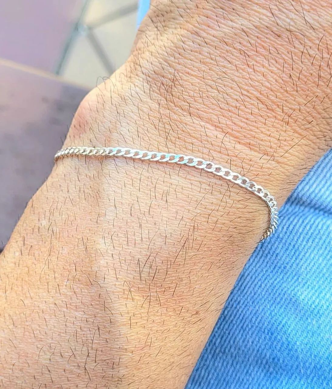 Pulseira Grumet fina Prata 925 