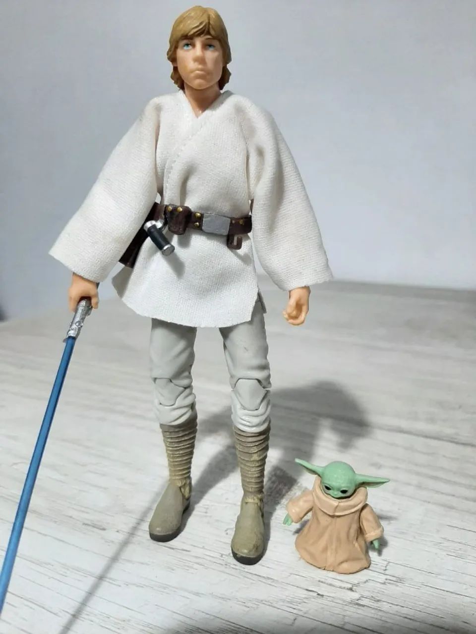 Bonecos Star Wars Luke e Yoda 