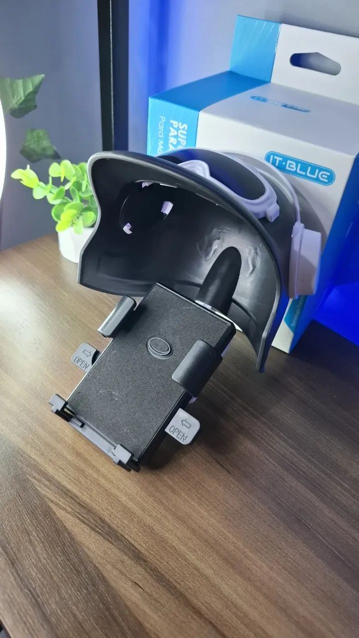 Suporte para Celular de Moto - Estilo Capacete (IT-BLUE LE-106) - Foto 5