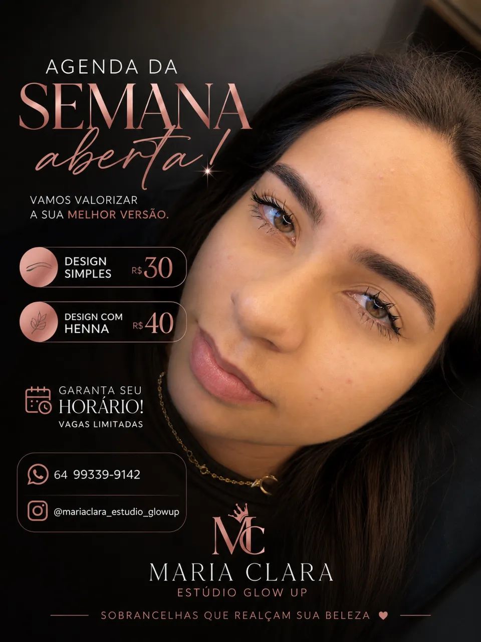 Design de sobrancelha profissional 