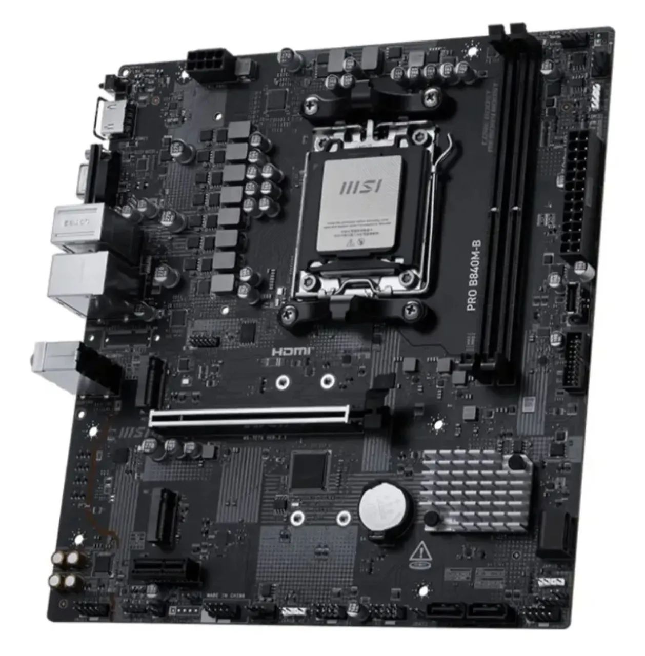 Placa-mãe MSI PRO B840M-B AM5 - Nova - Foto 4
