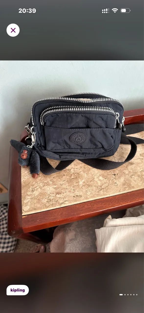 Bolsa de ombro Kipling 