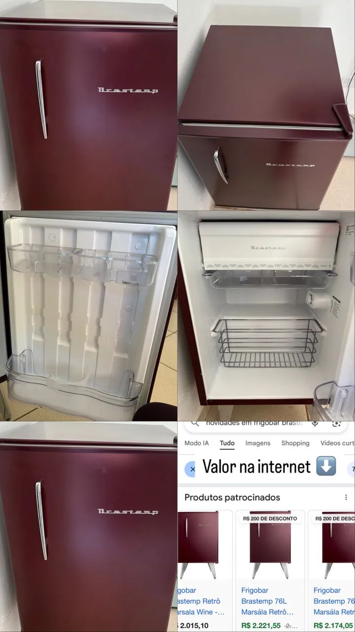 Frigobar vintage Brastemp 