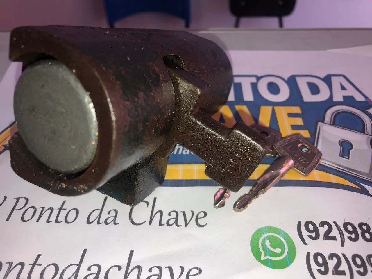 Chaveiro, chave, cadeado  - Foto 3