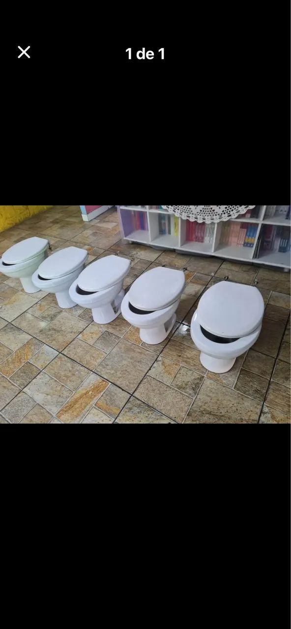 Bacias para banheiro infantil 