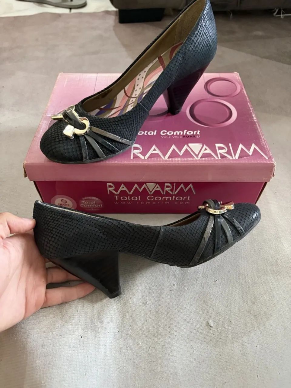 scarpin ramarim feminino preto 36 - Foto 2