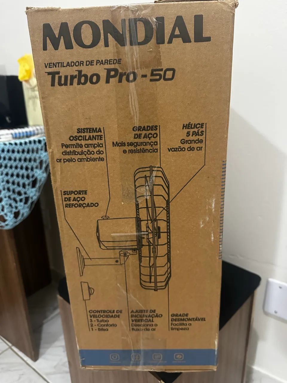Ventilador de parede mundial  - Foto 4
