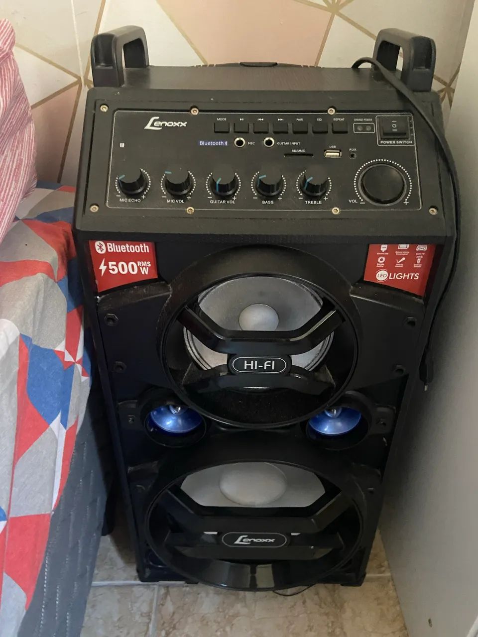 Caixa de som lenoxx 500w - Foto 2