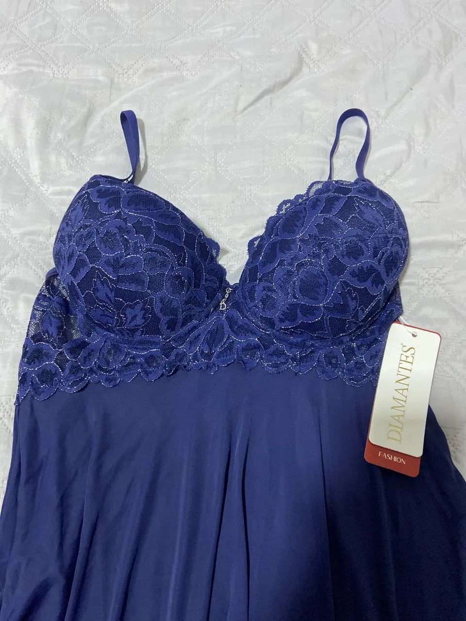 Camisola Linha Noite Alças - Diamantes  - Foto 2
