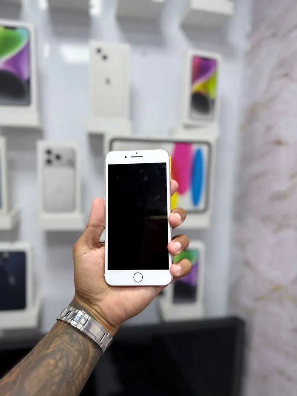 IPHONE 7 PLUS 128GB ROSA<br>R$ 389,99 - Foto 5