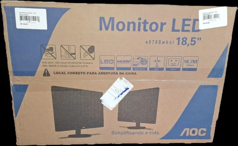Monitor aoc 18,5" - novo / na caixa  - Foto 2