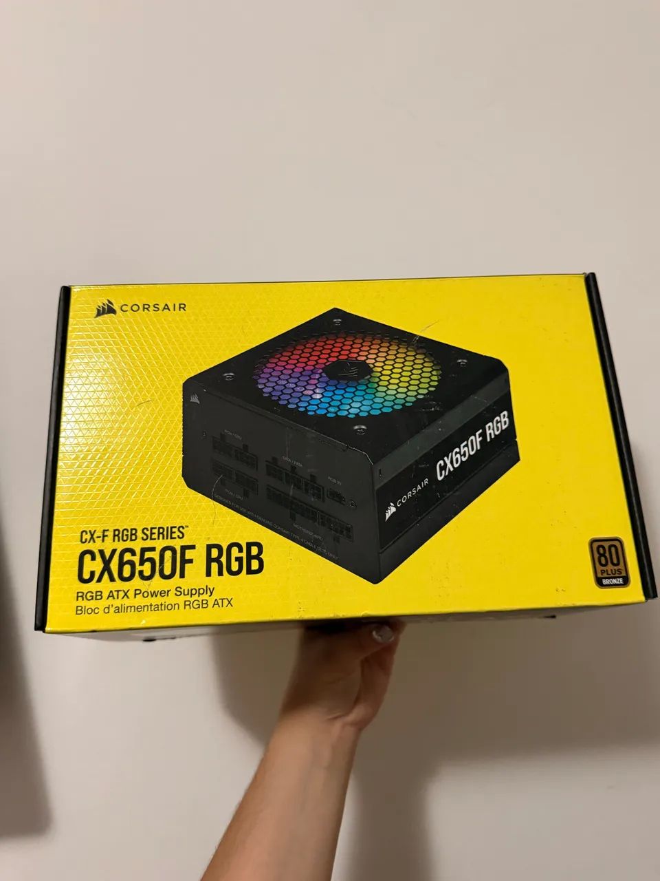 Fonte corsair CX650F RGB full modular 80 plus bronze 