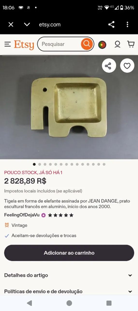 Porta jóias ,objetos,cinzeiro - Foto 5