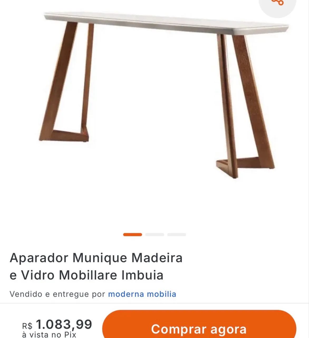 Aparador vidro offwhite - Foto 2