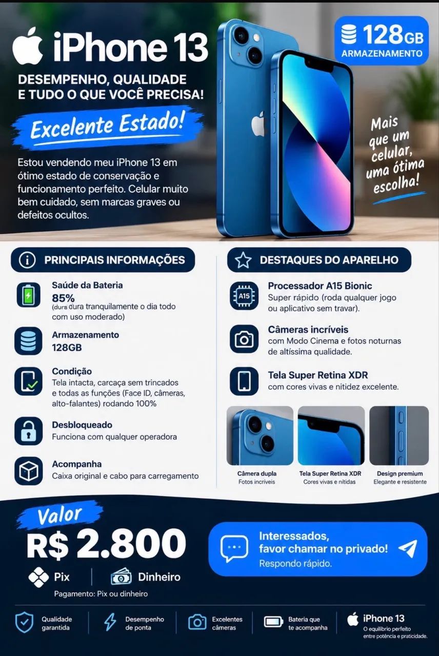 iPhone 13 - 128gb