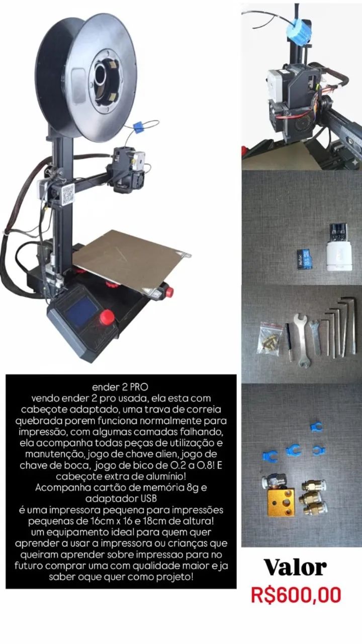impressora 3D ender- pro 2 