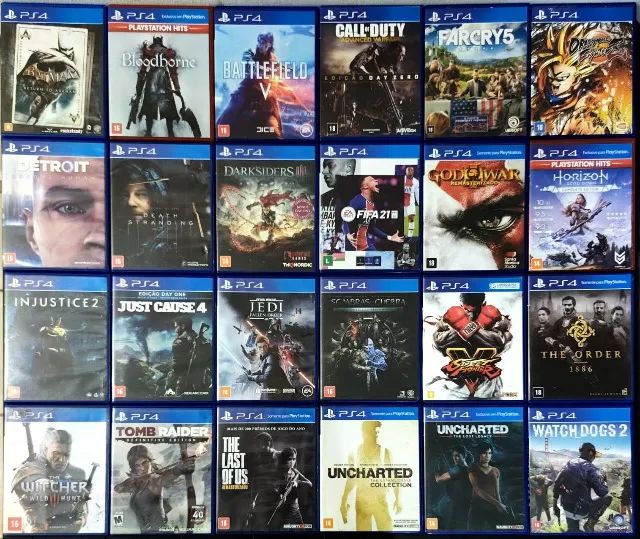 70 reais cada - Jogos PS4 - Ac cartão e Olx pay (temos outros jogos)
