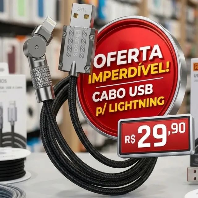 Cabo IPhone Articulado (Gira 180°)  - Foto 2
