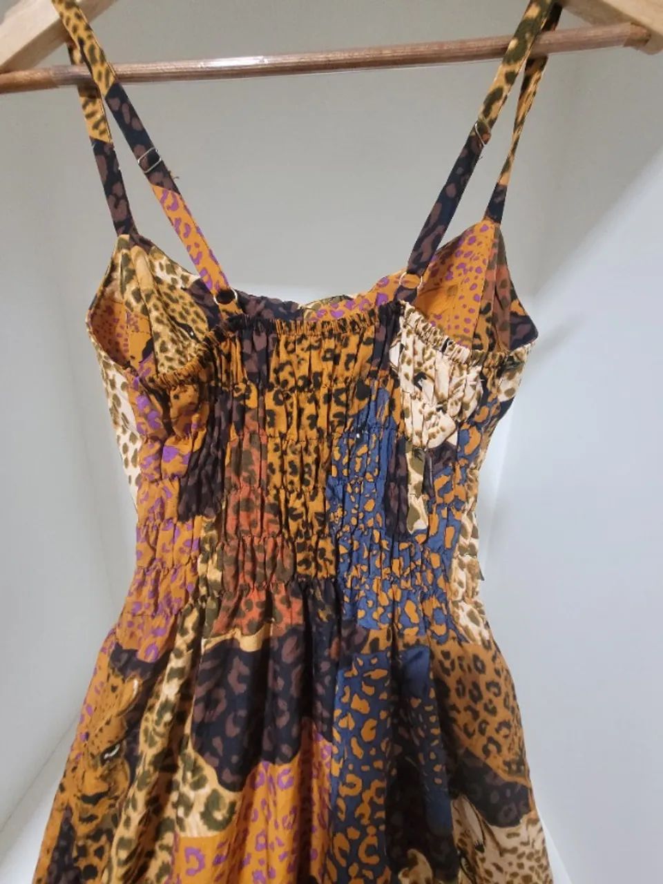 Vestido longo estampado onça - Foto 2