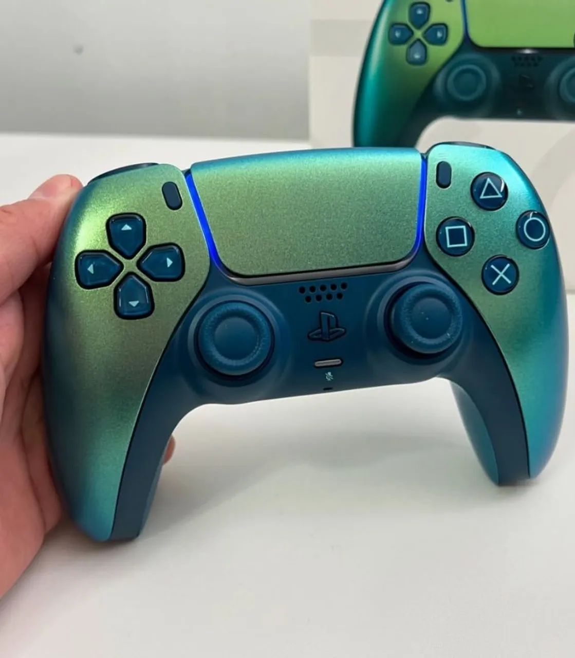 CONTROLE PS5 Verde Chroma Playstation 5 DualSense Sony Original Importado Novo Lacrado  - Foto 2