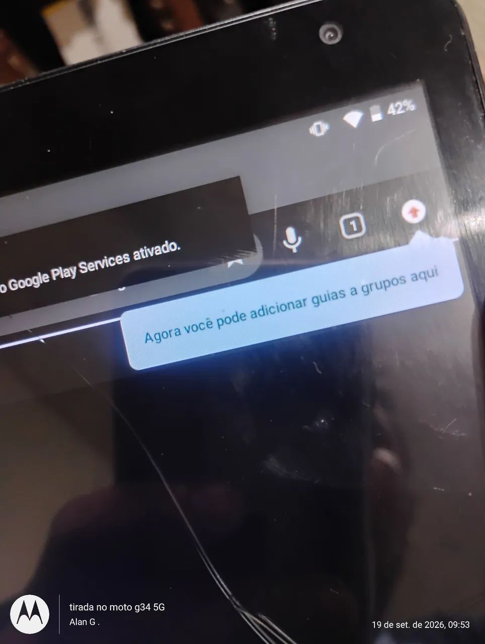 Tablet M10 pro max 4g  ( tablet tela trincada mas funcionando)  - Foto 4