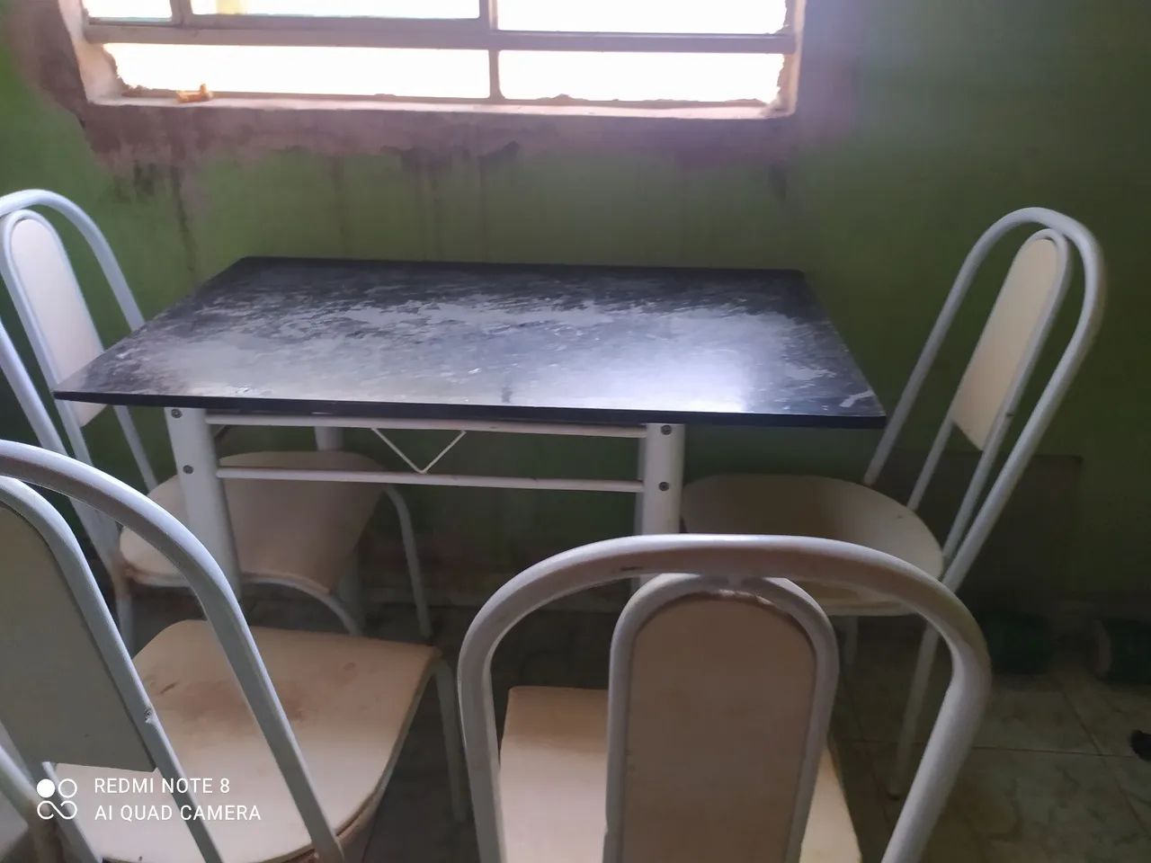conjunto de mesa de mármore e três cadeiras - Foto 3