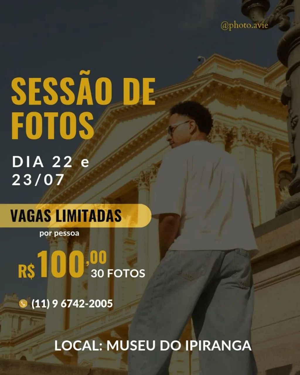 Sessão de fotografia